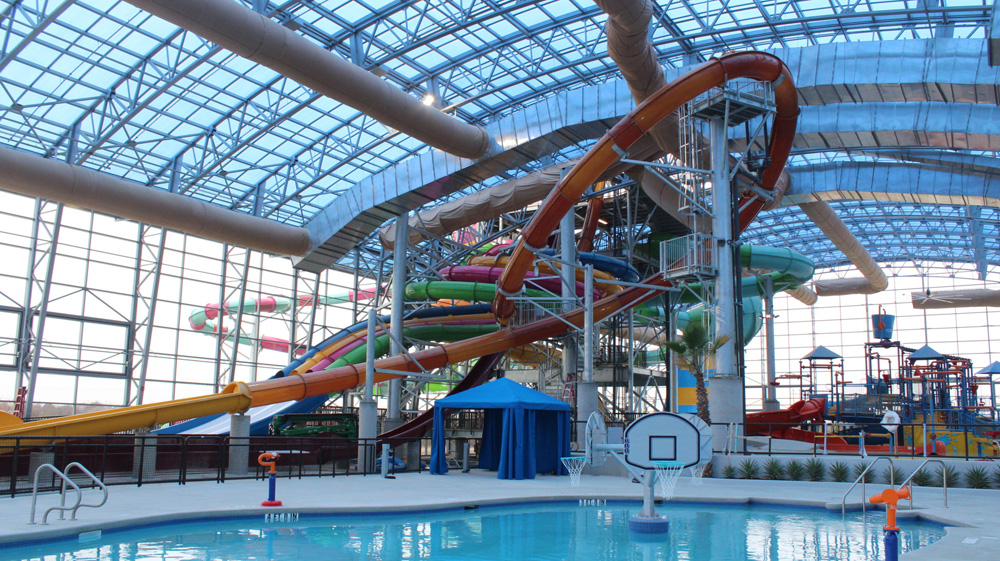 Image Wave Pool + Slide Tower, EpicWaters, Grand Prairie, USA